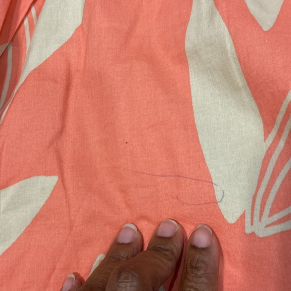 Lane Bryant floral print a line skirt with pockets size 22/24 pull on cotton - Picture 8 of 9